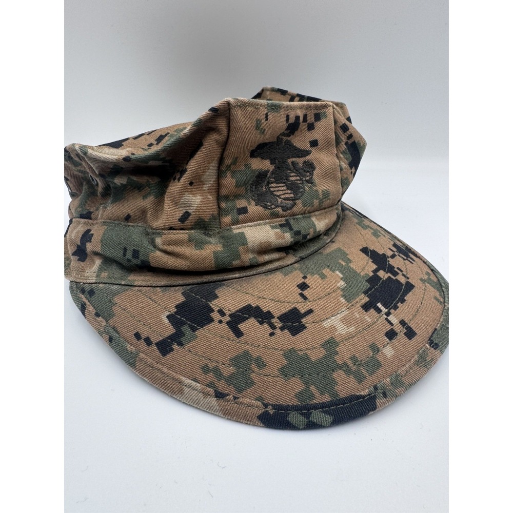 US Marine Corps Hat USMC Woodland MARPAT Garrison Small Green Digital Camo